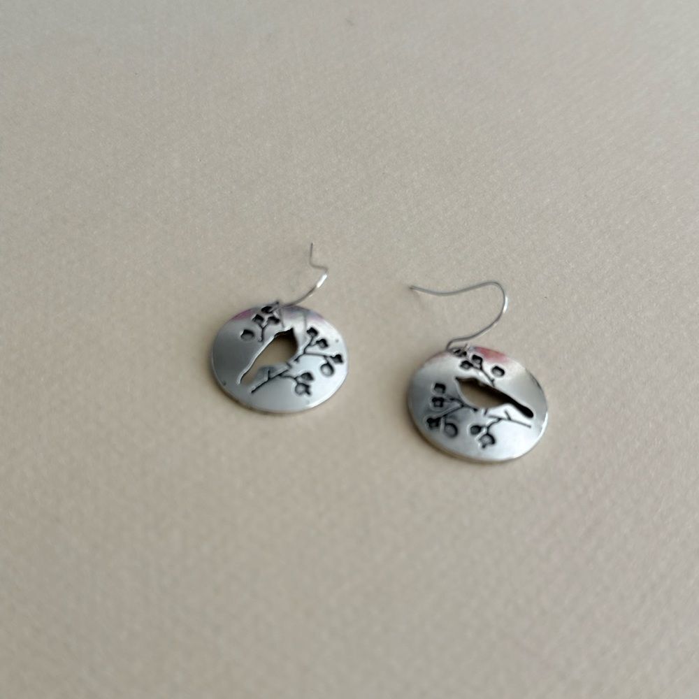Bird dangle Earrings #2316 - Picture 4 of 5